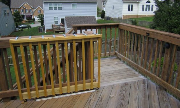 Sliding Deck Gate Sliding On Wheels Diy Wooden Deck Gate Looks in proportions 1600 X 1200