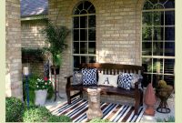 Small Front Porch Bench And Pillows Front Porch Light Extra Cute for size 1200 X 881