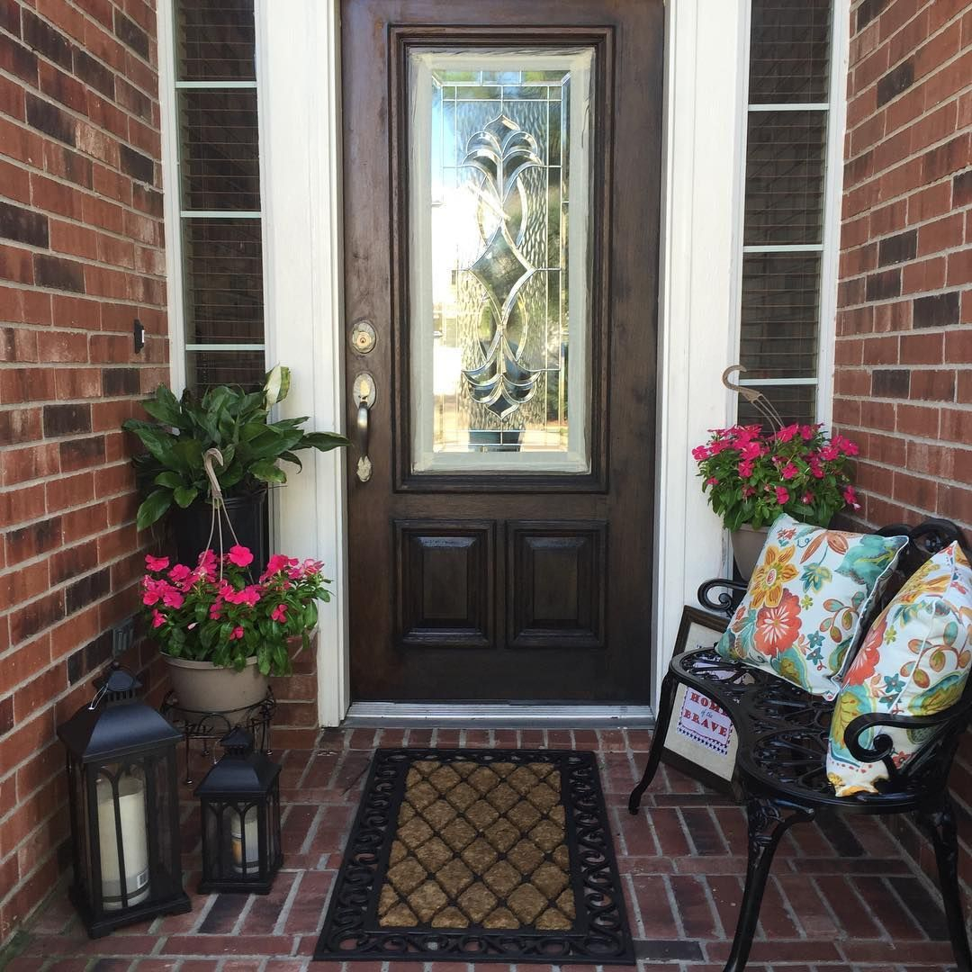 Spring Outdoor Decorating Small Front Porch Small Outdoor Living with regard to proportions 1080 X 1080