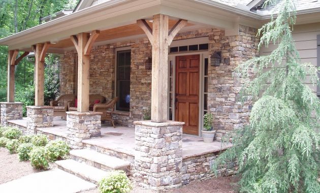 Stacked Stone Porch Columns This Would Work Beautifully With My regarding size 1552 X 1171