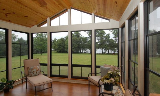 Sunroom Ezvue 4 Track Vinyl Windows And Doors Porch Conversion intended for measurements 2310 X 1536