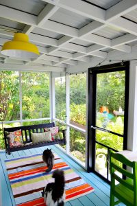 The Ceiling Of This Screen Porch Could Be Made To Be Temporary in size 1067 X 1600