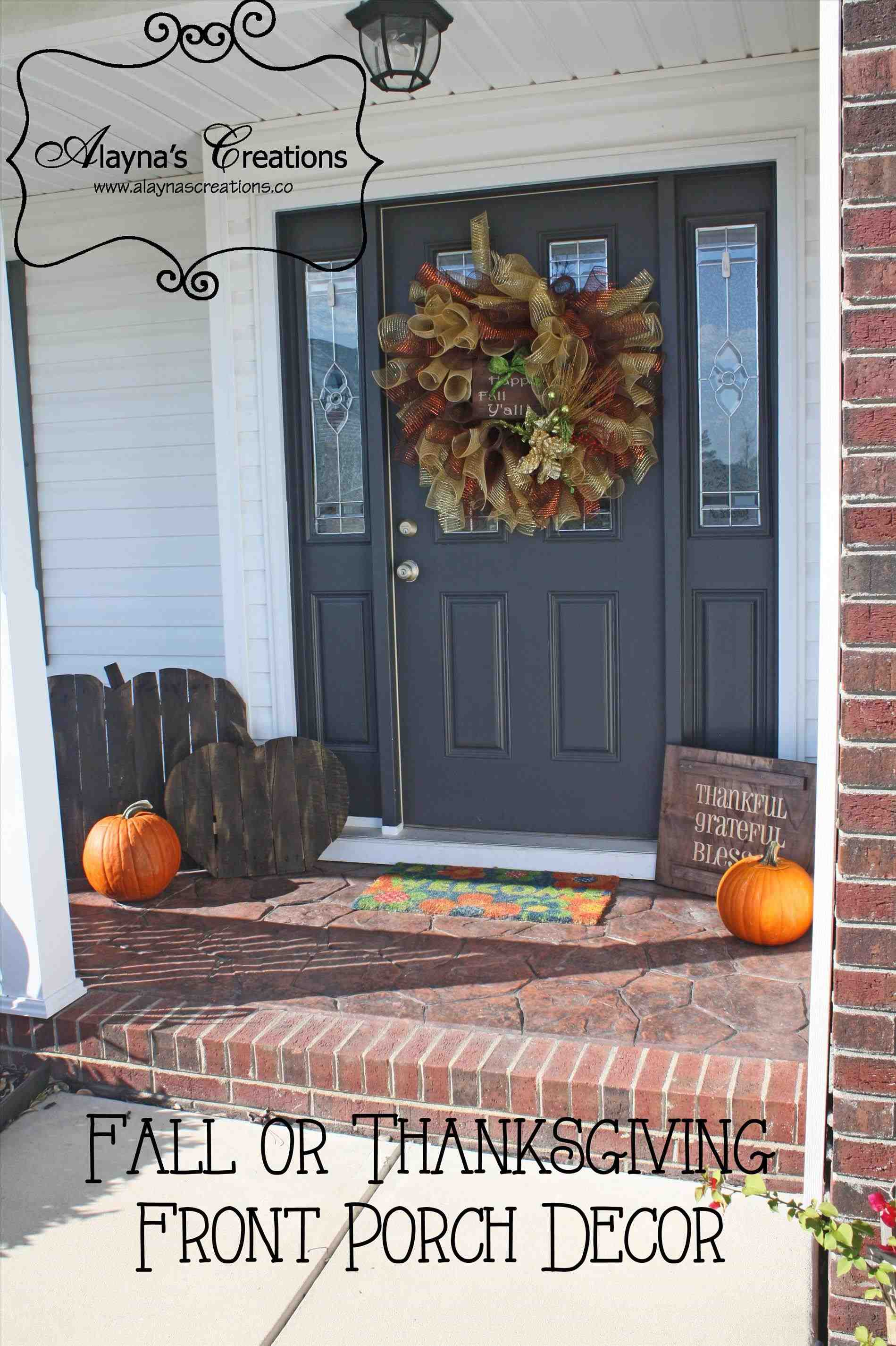 The Images Collection Of Fall Decor Front Porch Decor Decorating for size 1899 X 2849