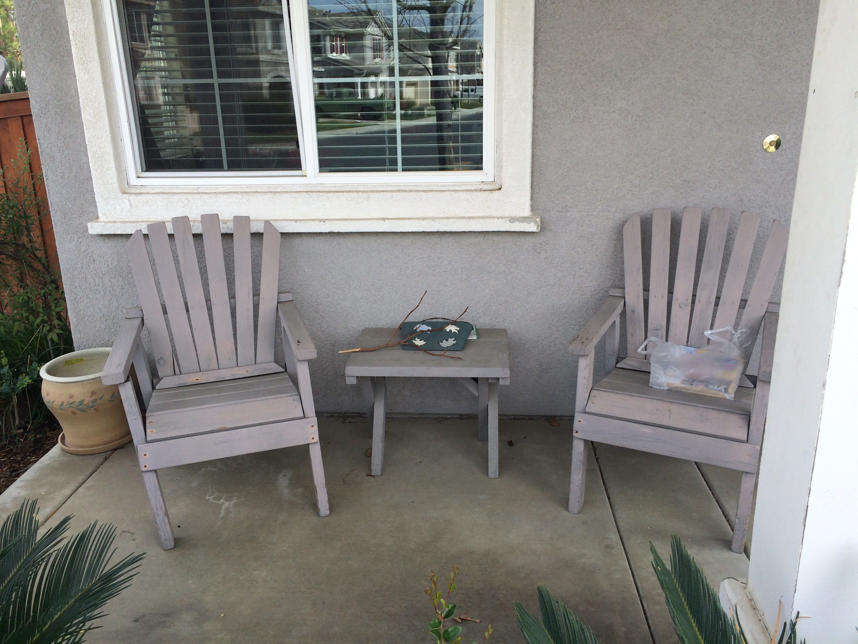 Top Porch Furniture Front Porch Makeover Before After Diy Burlap within proportions 3264 X 2448
