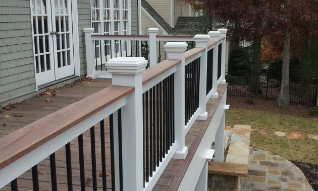 Two Tone Or Three Tone Deck Rails Can Tie It All Together When It for sizing 1440 X 1920