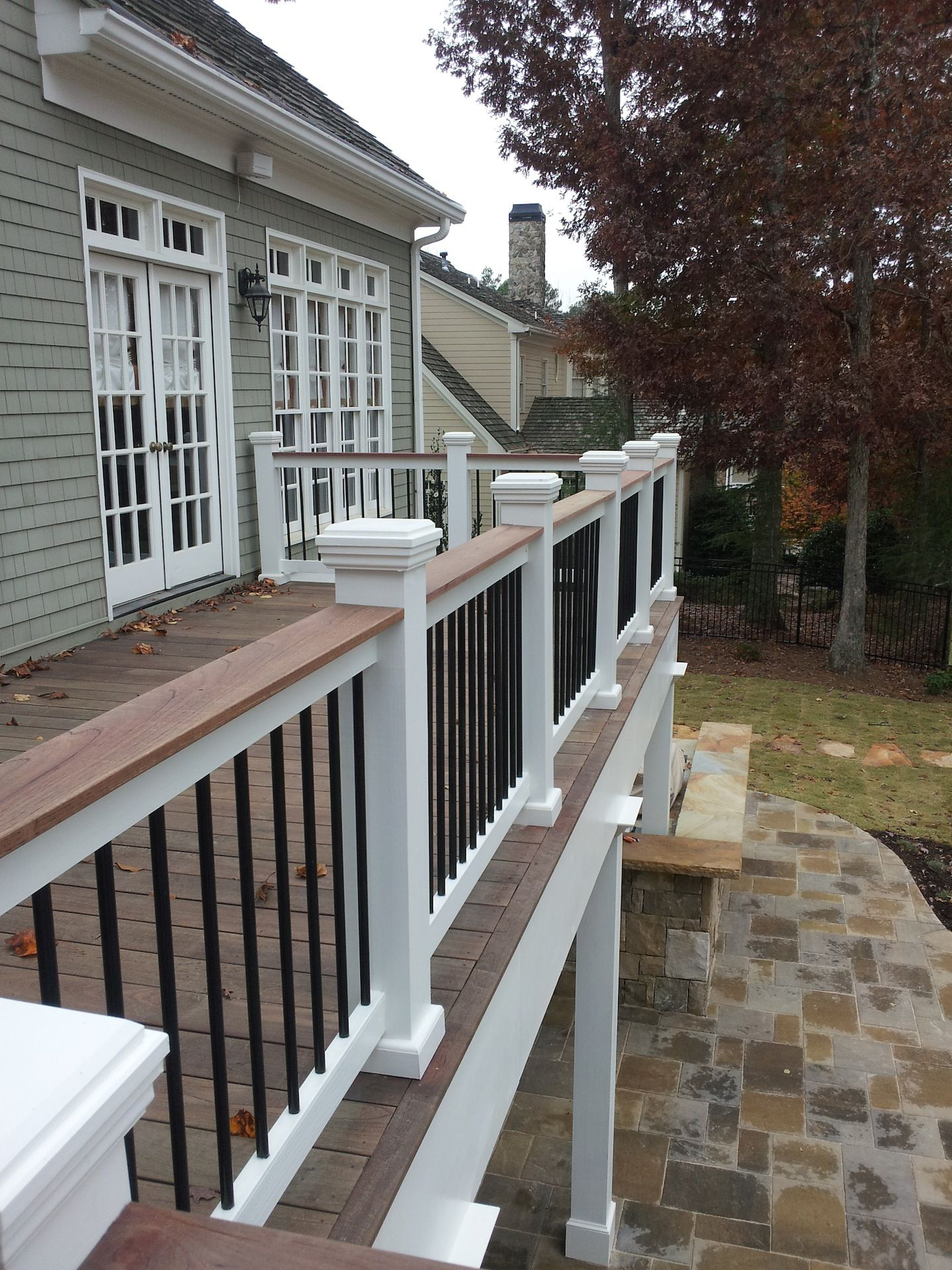 Two Tone Or Three Tone Deck Rails Can Tie It All Together When It for sizing 1440 X 1920