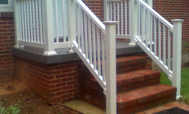 White Railing On A Concrete Porch Boling Front Porch Tile And inside measurements 1200 X 1600