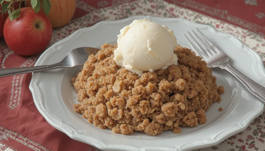 Apple Crisp Recipe With Oats Crumble Gluten Free