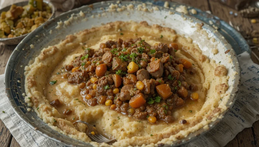 Beef Stew With Mashed Potatoes And Corn