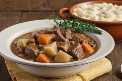 Bowl Of Beef Stew With Gravy