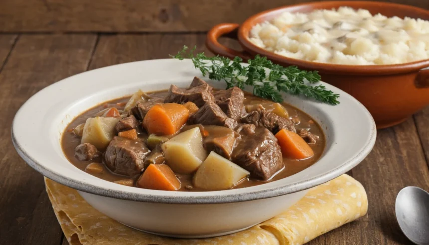 Bowl Of Beef Stew With Gravy