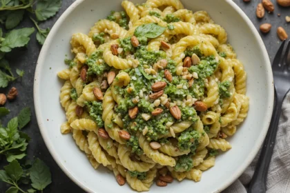 Creamy Pesto Pasta With Nuts