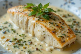 Fish In Creamy Sauce With Herbs