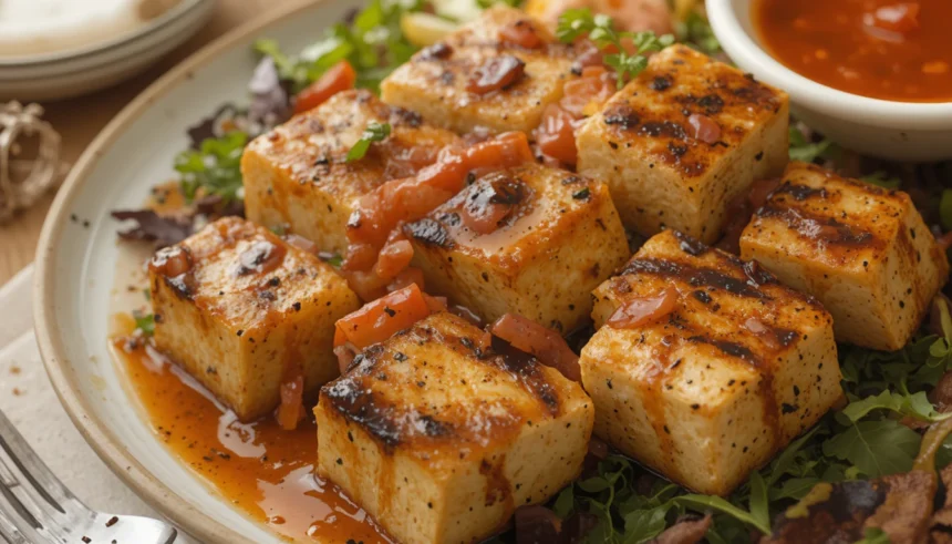 Grilled Tofu With Sauce