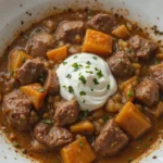 Hearty Beef Stew With Sour Cream