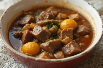 Homemade Beef Stew With Herbs