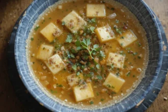 Hot Miso Soup With Tofu