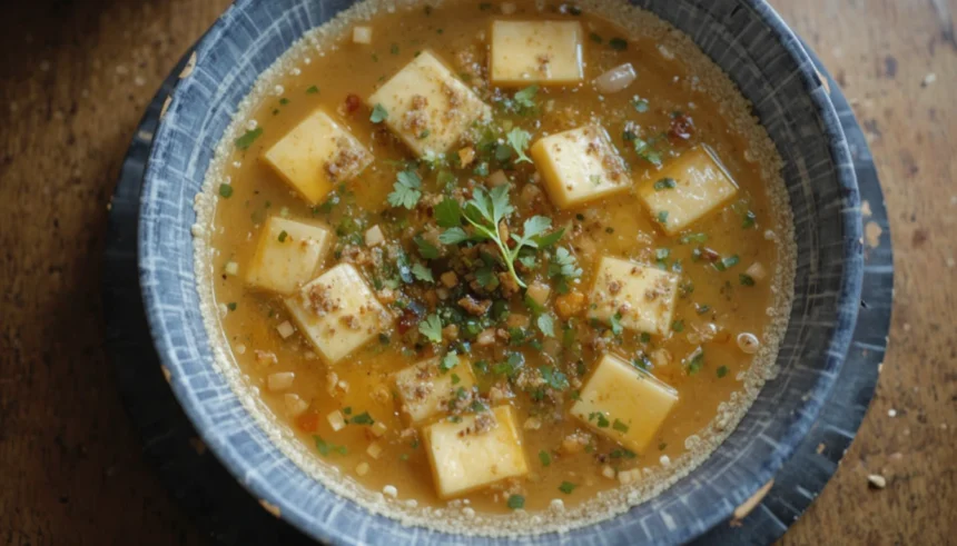 Hot Miso Soup With Tofu