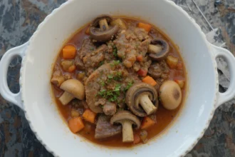 Italian Beef Stew With Mushrooms
