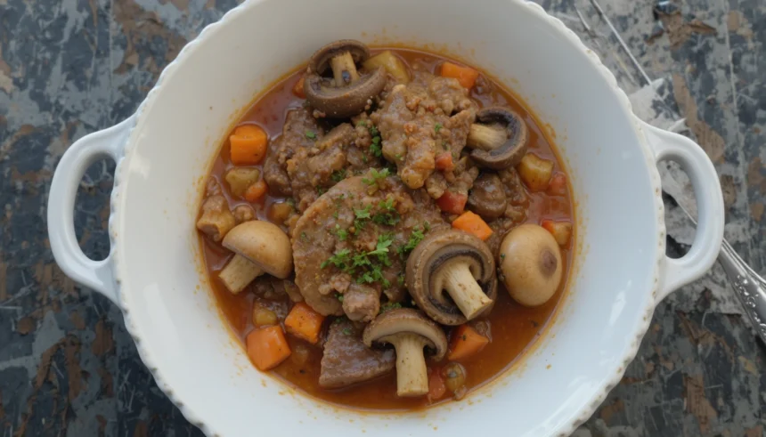Italian Beef Stew With Mushrooms