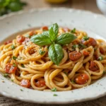 Italian Pasta With Fresh Basil