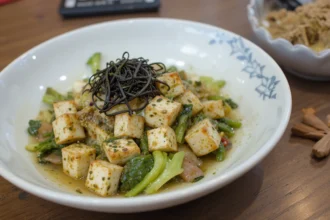 Japanese Tofu Salad With Seaweed