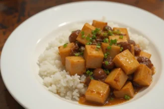 Kung Pao Tofu With Rice