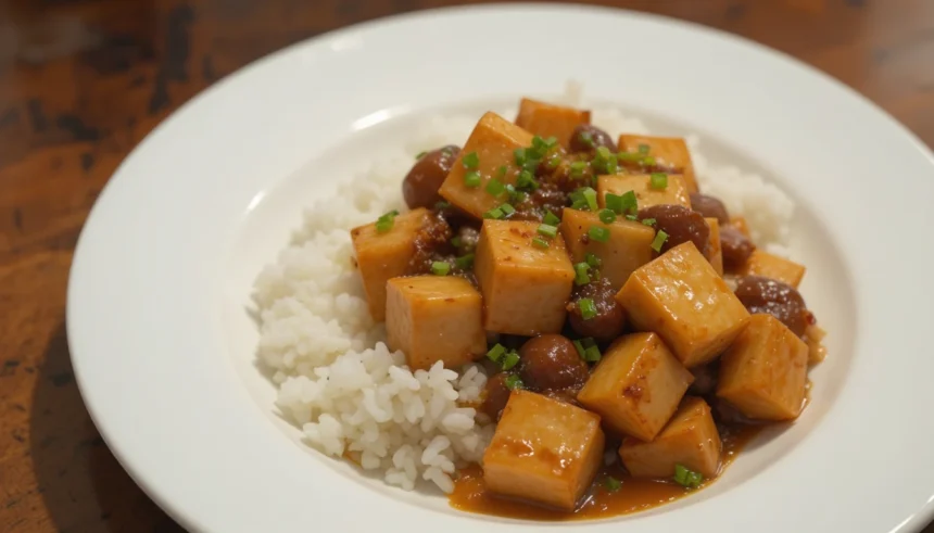 Kung Pao Tofu With Rice
