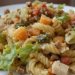 Pasta Salad With Vegetables And Nuts