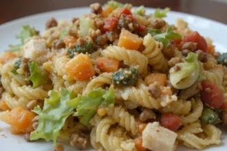 Pasta Salad With Vegetables And Nuts