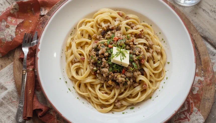 Pasta With Anchovies And Butter