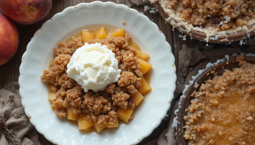 Peach Crisp With Fresh Peaches Gluten Free