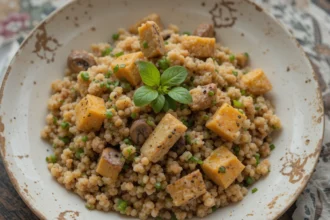 Quinoa With Mushrooms And Tofu