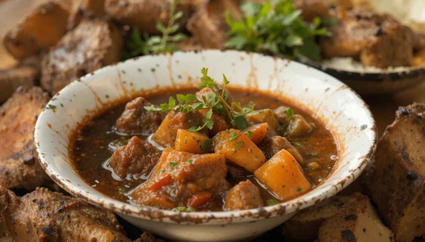 Rich Beef Stew With Herbs
