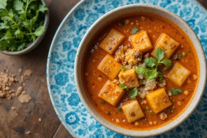 Spicy Miso Soup With Tofu