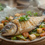 Steamed Fish With Tofu And Vegetables