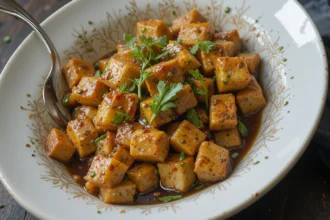 Stir-Fried Tofu With Ginger And Soy Sauce