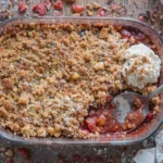 Strawberry Rhubarb Crisp Gluten Free