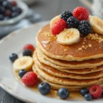 Vegan Banana Pancakes With Fruit