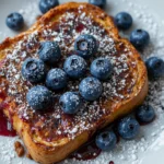 Vegan French Toast With Blueberries
