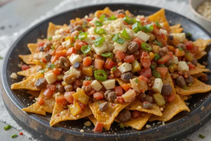 Vegan Nachos With Toppings