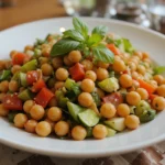 Vegan Salad With Chickpeas And Vegetables