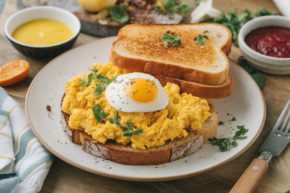 Vegan Scrambled Tofu With Toast