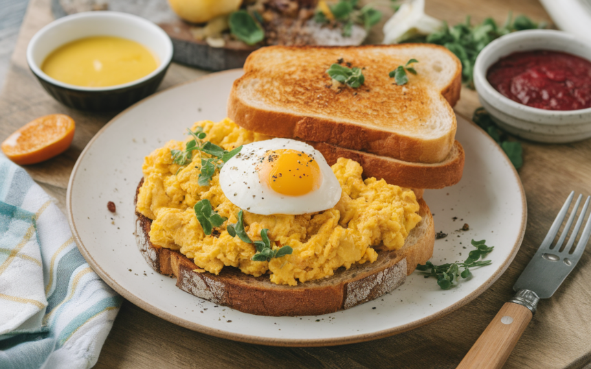 Vegan Scrambled Tofu With Toast