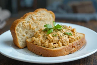 Vegan Tofu Spread With Bread