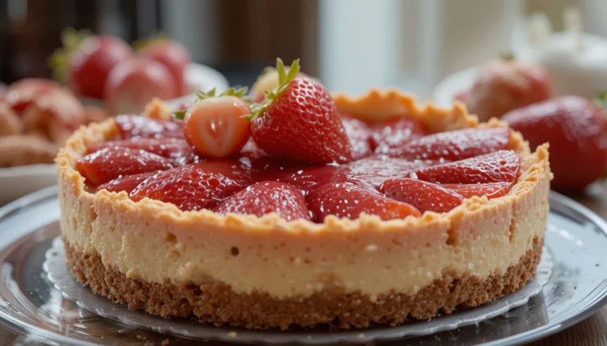 Gluten Free Strawberry Cheesecake