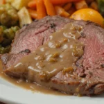 Roast Beef With Gravy And Vegetables