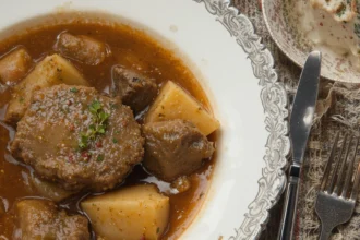 Traditional Beef Stew With Potatoes