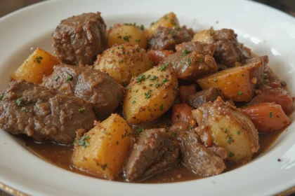 Beef Stew With Potatoes And Vegetables