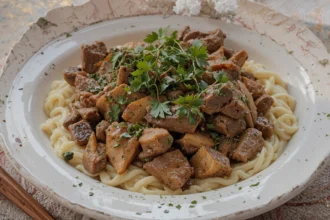 Homemade Beef Dish With Herbs